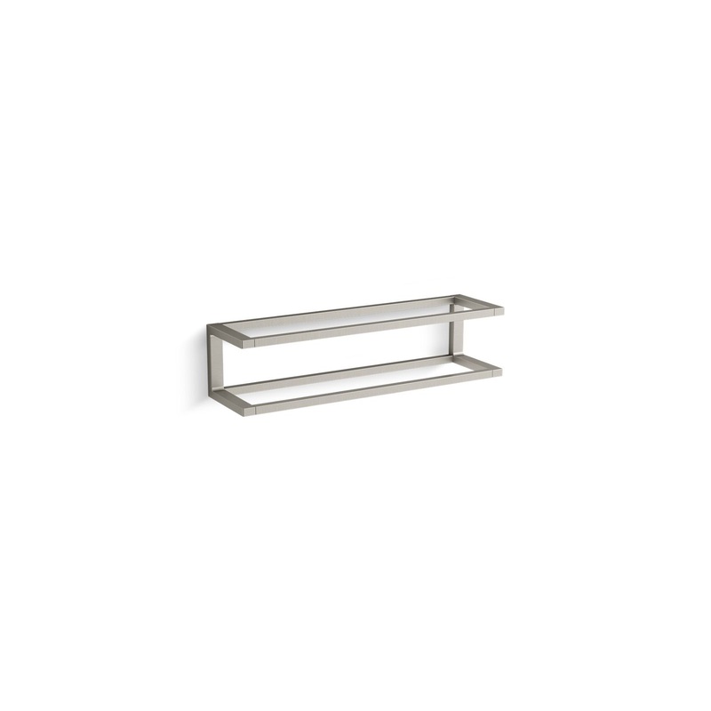 KOHLER K-22561-BN Draft 18" Towel Bar Frame In Vibrant Brushed Nickel