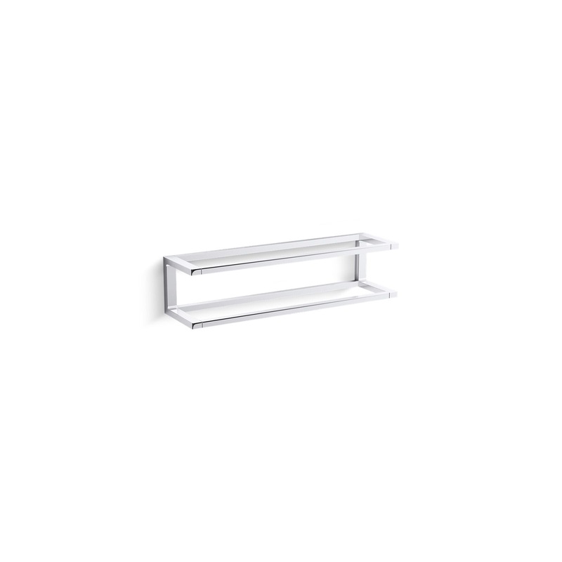KOHLER K-22561-CP Draft 18" Towel Bar Frame In Polished Chrome