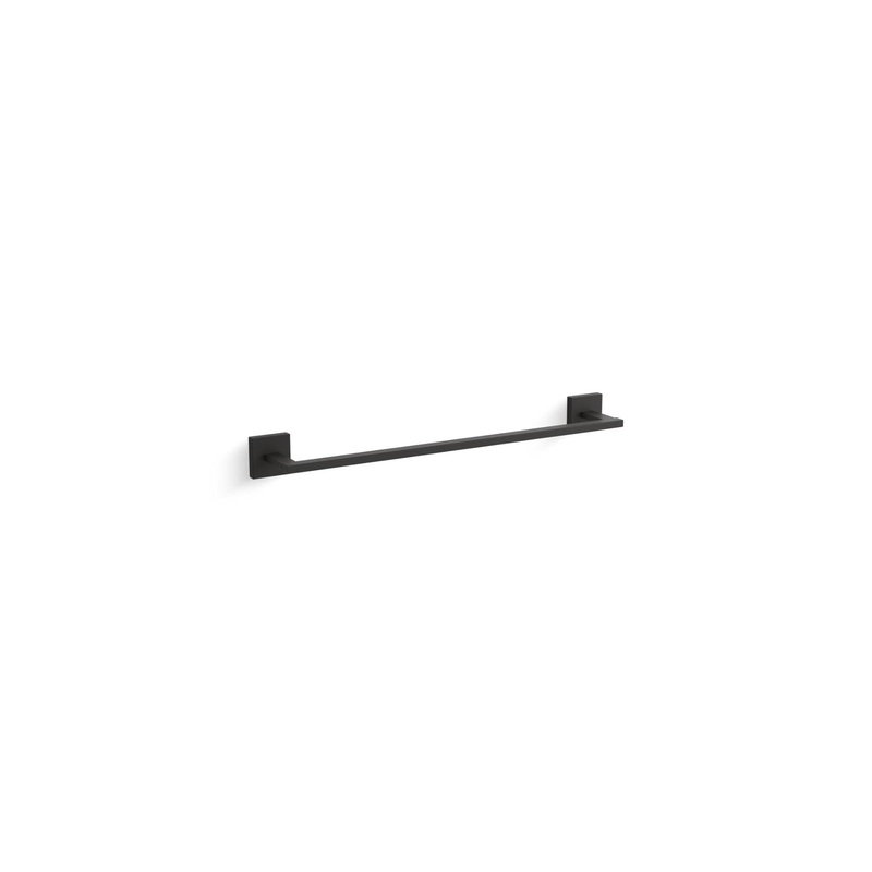 KOHLER K-23284-BL Square 18" Towel Bar In Matte Black