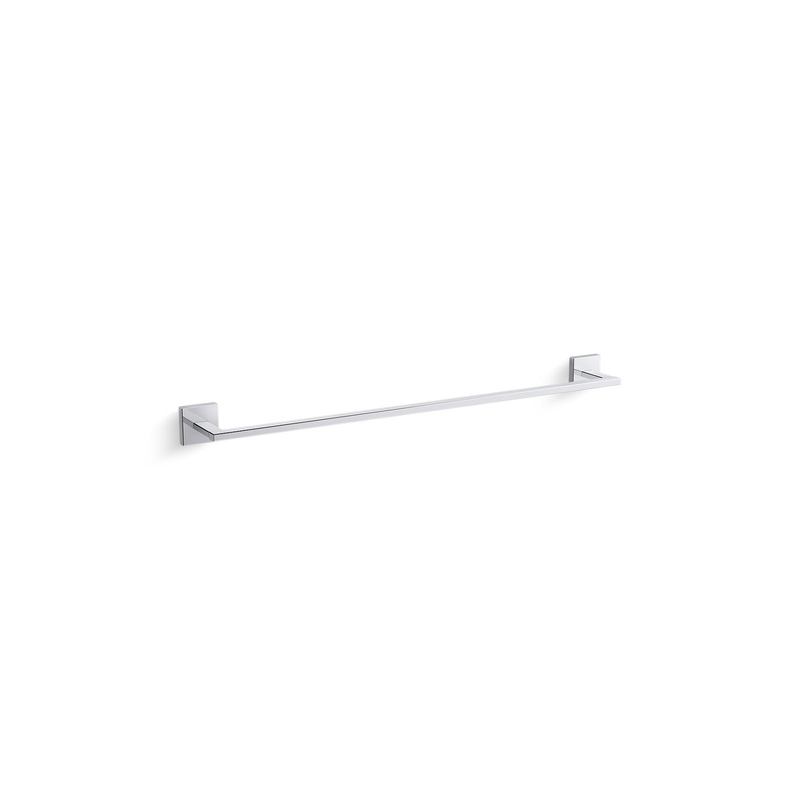 KOHLER K-23285-CP Square 24" Towel Bar In Polished Chrome
