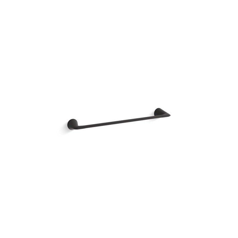 KOHLER K-24755-BL Modern 18" Towel Bar In Matte Black