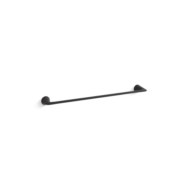 KOHLER K-24756-BL Modern 24" Towel Bar In Matte Black