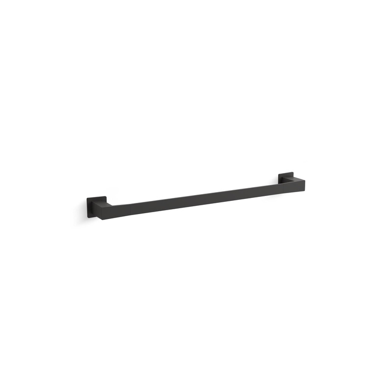 KOHLER K-26634-BL Honesty 24" Towel Bar In Matte Black