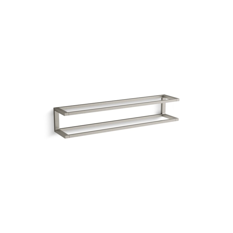 KOHLER K-27352-BN Draft 24" Towel Bar Frame In Vibrant Brushed Nickel