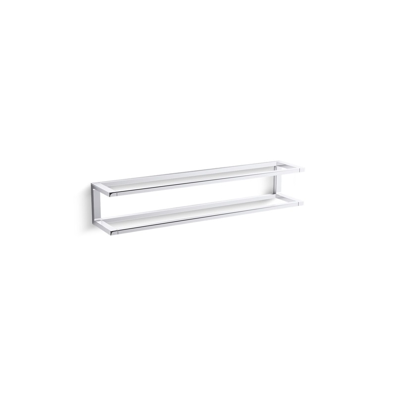 KOHLER K-27352-CP Draft 24" Towel Bar Frame In Polished Chrome