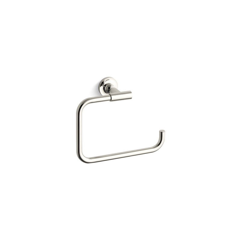 KOHLER K-14441-SN Purist Towel Ring In Vibrant Polished Nickel