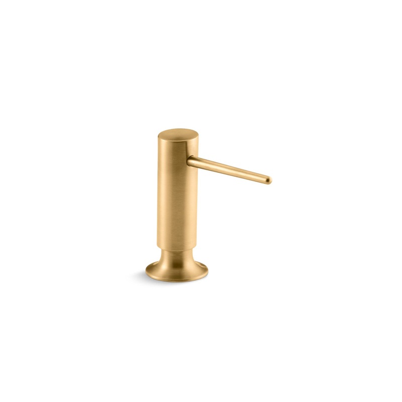 KOHLER K-1995-2MB Contemporary Design Soap/Lotion Dispenser In Vibrant Brushed Moderne Brass