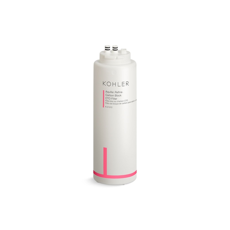 KOHLER K-21372-NA Aquifer Refine Carbon Block Cto Replacement Filter