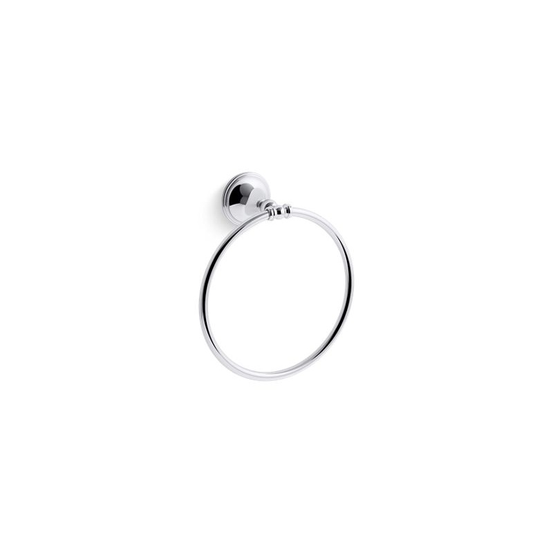 KOHLER K-26526-CP Decorative Towel ring