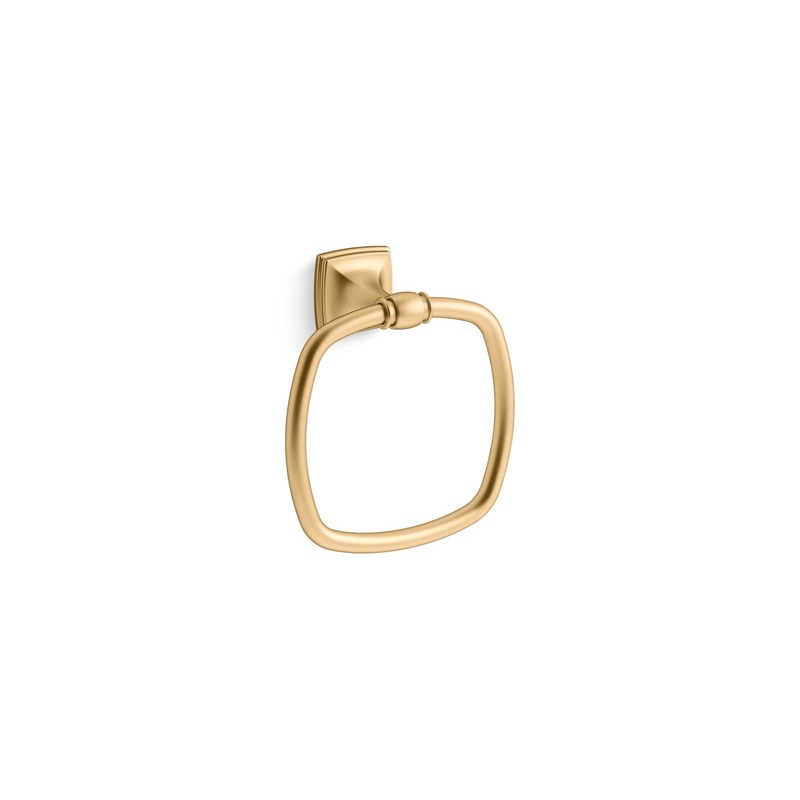 KOHLER K-26541-2MB Grand Towel Ring In Vibrant Brushed Moderne Brass