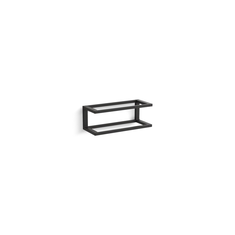 KOHLER K-27353-BL Draft 12" Towel Bar Frame In Matte Black