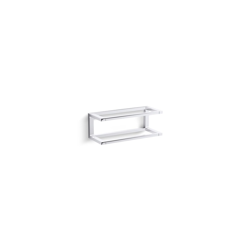 KOHLER K-27353-CP Draft 12" Towel Bar Frame In Polished Chrome