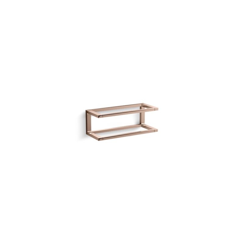 KOHLER K-27353-RGD Draft 12" Towel Bar Frame In Vibrant Rose Gold