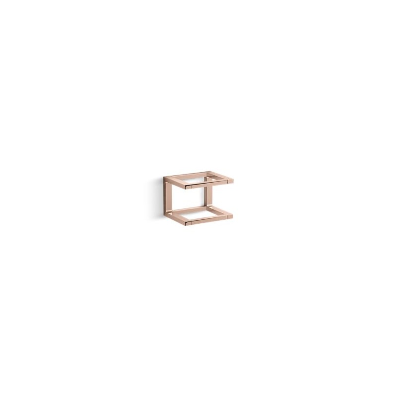 KOHLER K-27354-RGD Draft 6" Towel Bar Frame In Vibrant Rose Gold