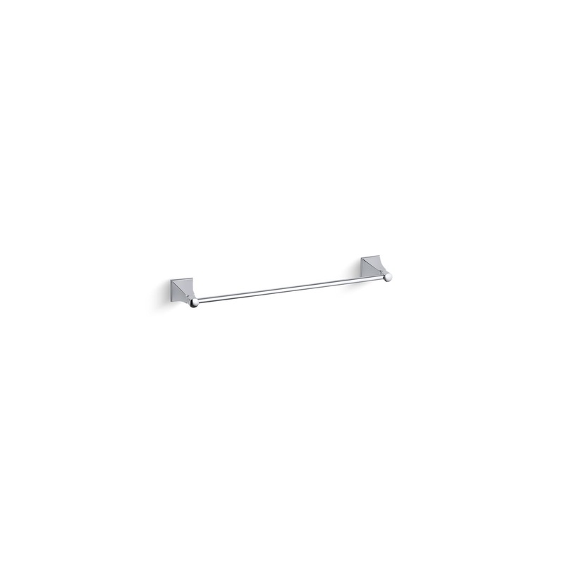 KOHLER K-485-CP Memoirs Stately 18" Towel Bar In Polished Chrome
