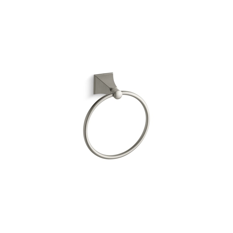 KOHLER K-487-BN Memoirs Stately Towel Ring In Vibrant Brushed Nickel