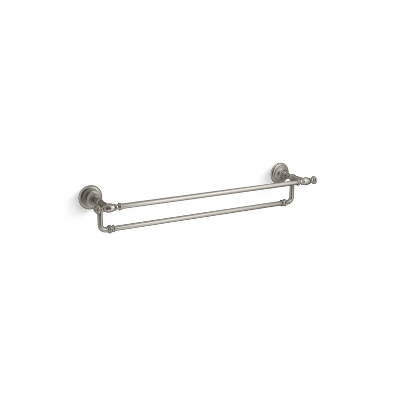 KOHLER K-72570-BN Artifacts 24" Double Towel Bar In Vibrant Brushed Nickel