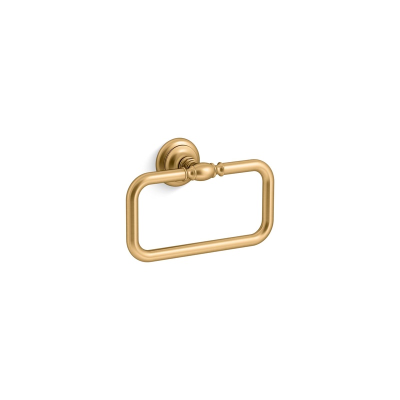 KOHLER K-72571-2MB Artifacts Towel Ring In Vibrant Brushed Moderne Brass