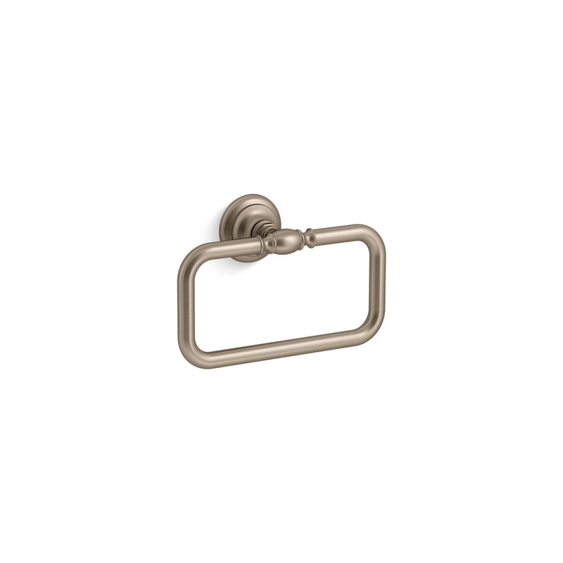 KOHLER K-72571-BV Artifacts Towel Ring In Vibrant Brushed Bronze