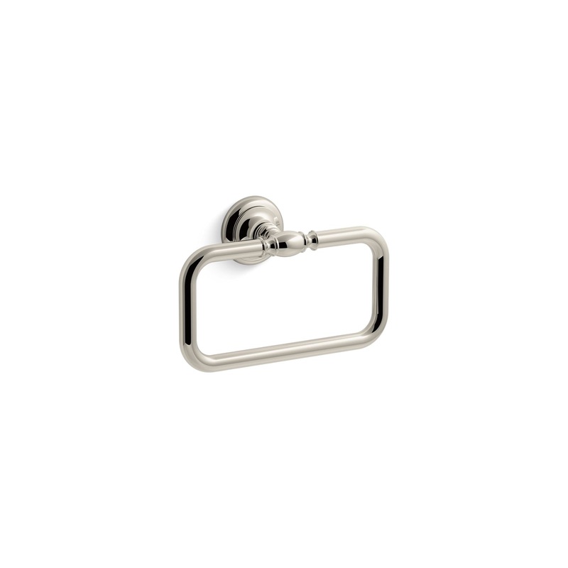 KOHLER K-72571-SN Artifacts Towel Ring In Vibrant Polished Nickel