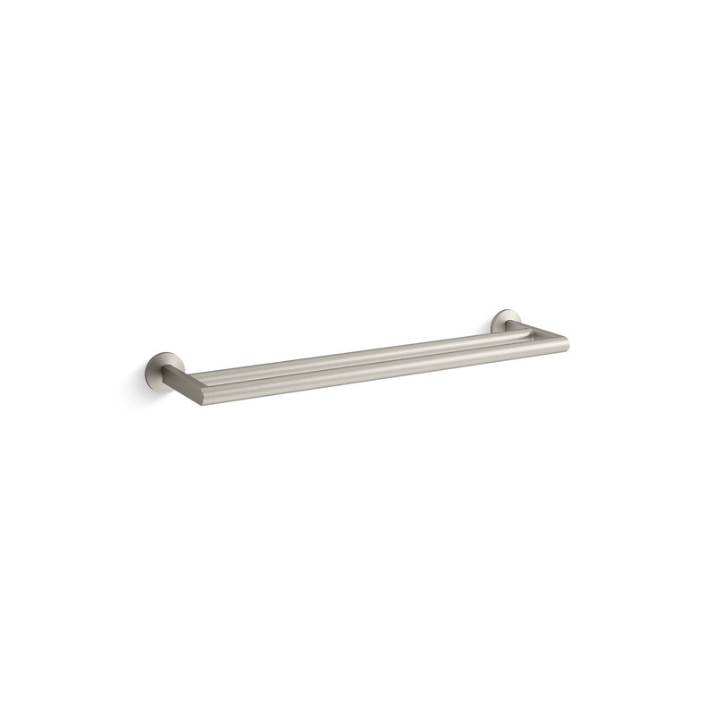 KOHLER K-78375-BN Components Double Towel Bar In Vibrant Brushed Nickel