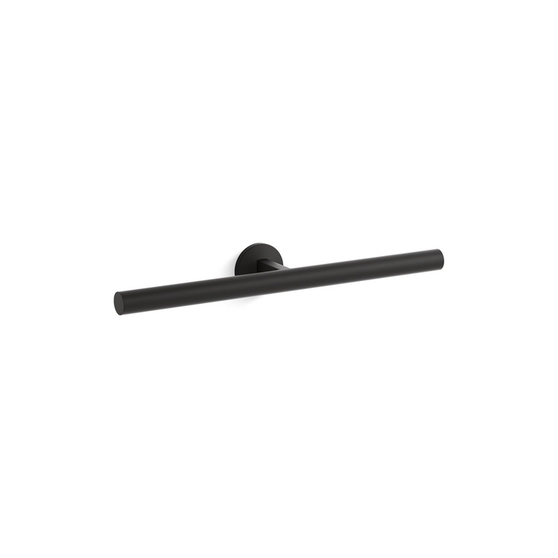 KOHLER K-78379-BL Components Double Towel Arm In Matte Black