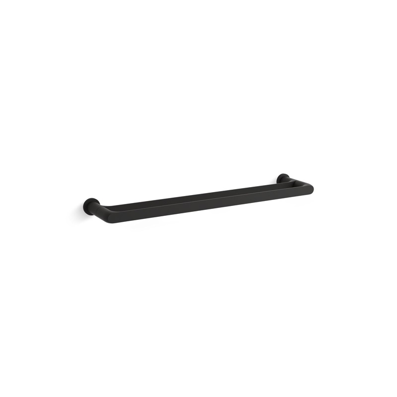 KOHLER K-97496-BL Avid 24" Double Towel Bar In Matte Black