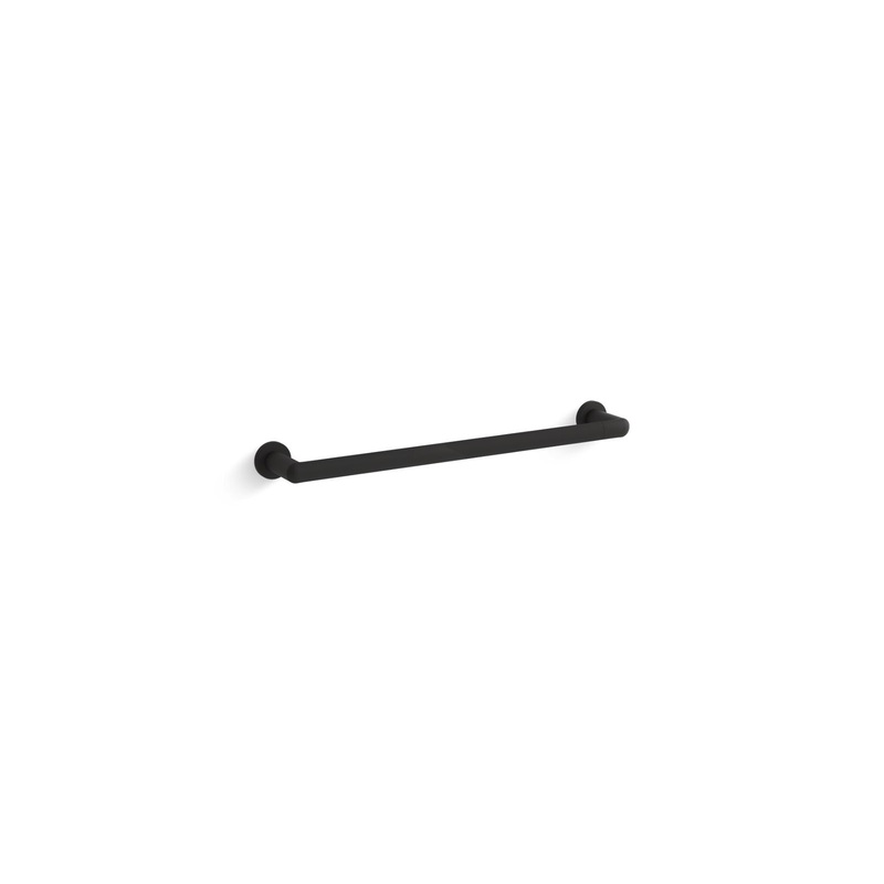 KOHLER K-97878-BL Kumin 18" Towel Bar In Matte Black