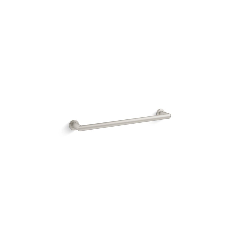 KOHLER K-97878-BN Kumin 18" Towel Bar In Vibrant Brushed Nickel