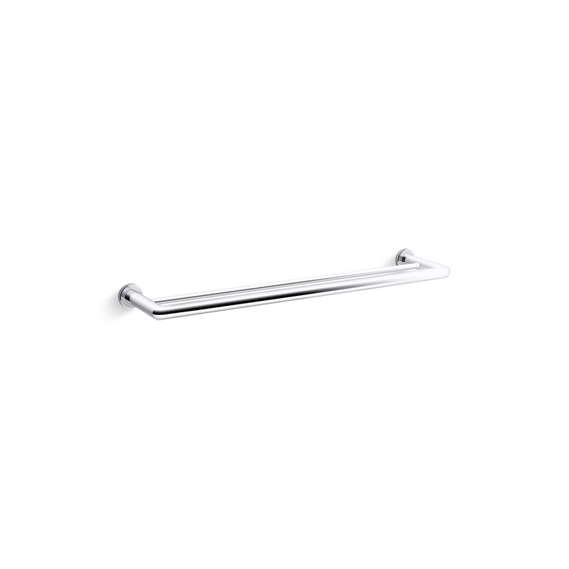 KOHLER K-97890-CP Kumin 24" Double Towel Bar In Polished Chrome