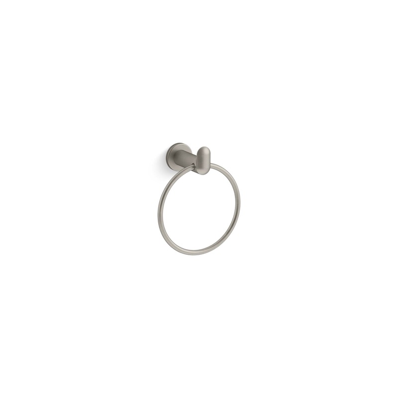 KOHLER K-97898-BN Kumin Towel Ring In Vibrant Brushed Nickel