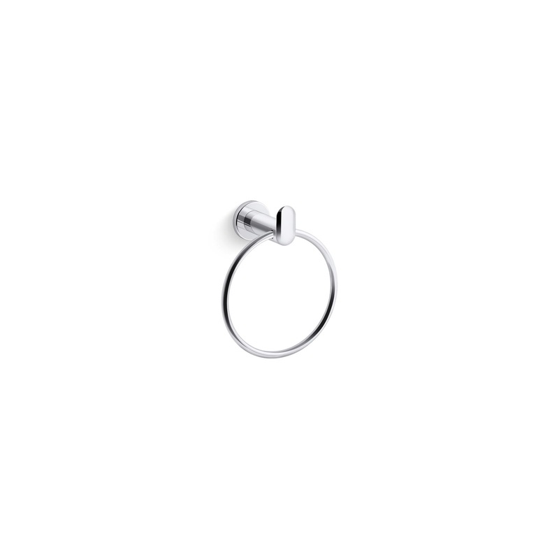 KOHLER K-97898-CP Kumin Towel Ring In Polished Chrome