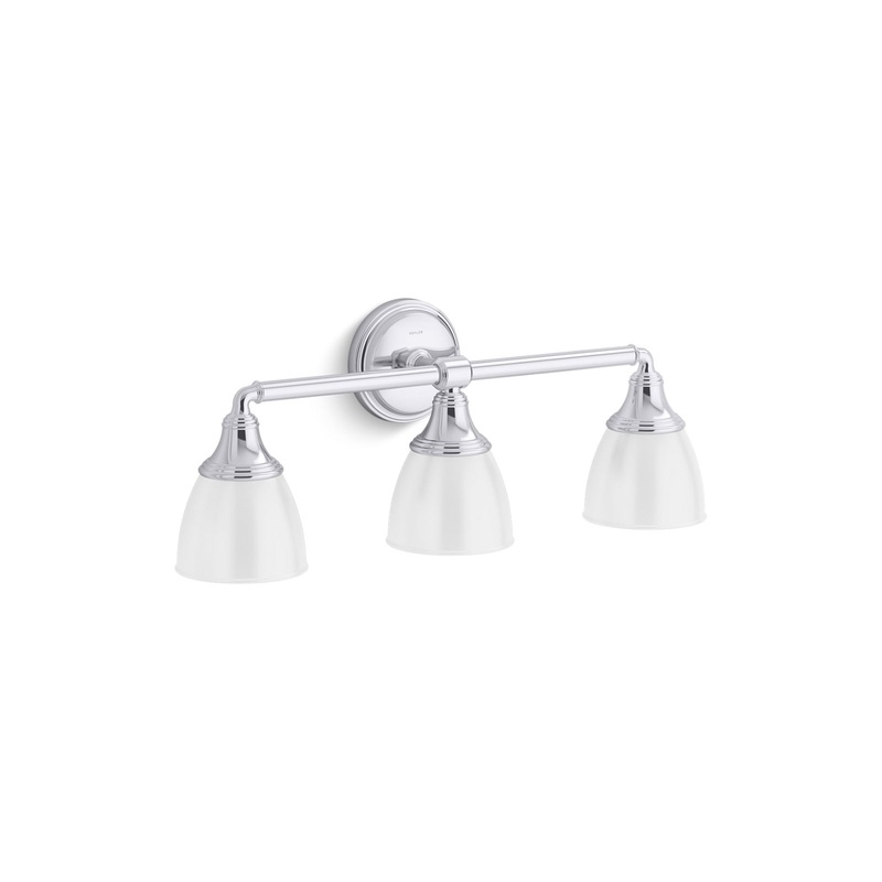 KOHLER K-10572-CPL Devonshire Three-Light Sconce In Polished Chrome