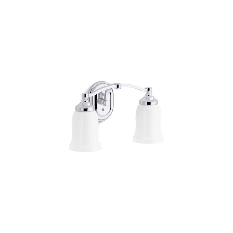 KOHLER K-11422-CPL Bancroft Two-Light Sconce In Polished Chrome
