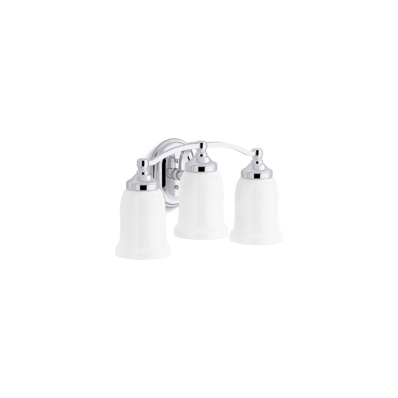 KOHLER K-11423-CPL Bancroft Three-Light Sconce In Polished Chrome