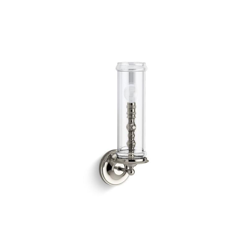 KOHLER K-22545-SC01-SNL Damask One-Light Sconce In Polished Nickel