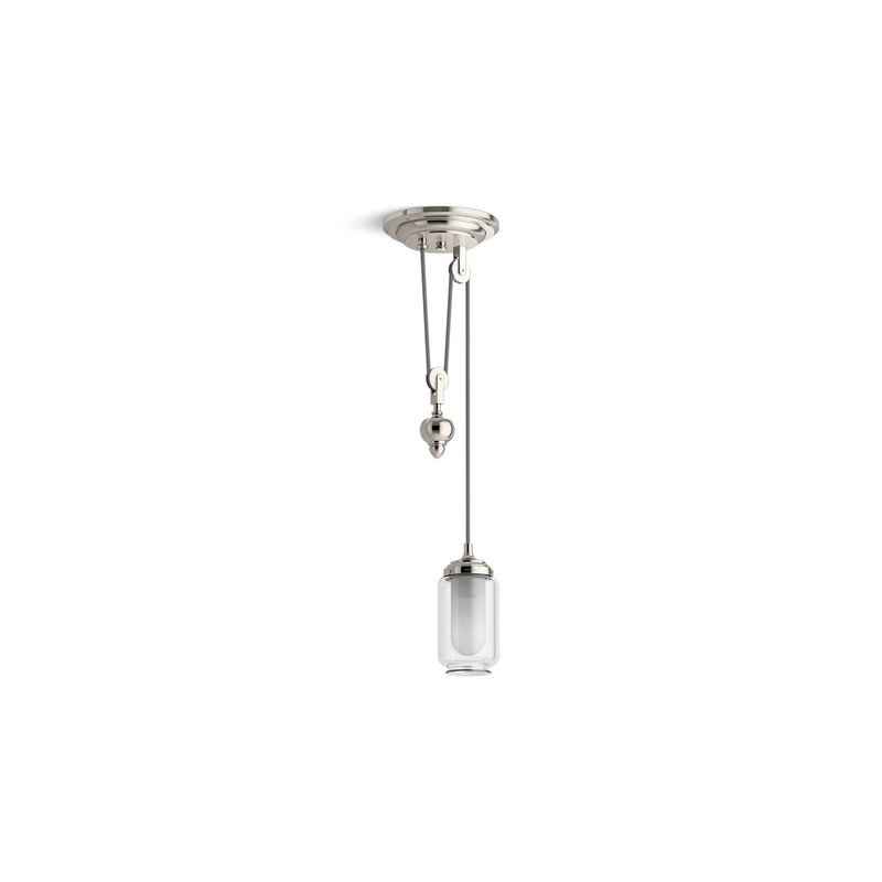 KOHLER K-22654-PE01-SNL Artifacts 4" Adjustable Pendant In Polished Nickel