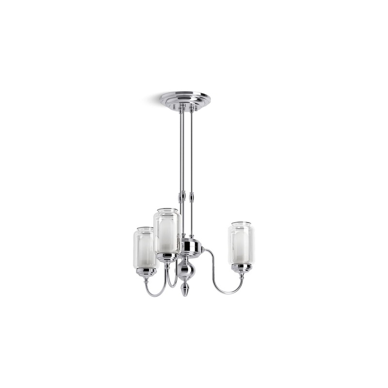 KOHLER K-22657-CH03-CPL Artifacts 22" Chandelier In Polished Chrome