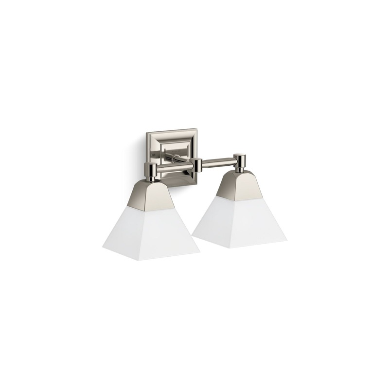 KOHLER K-23687-BA02-SNL Memoirs Two-Light Sconce In Polished Nickel