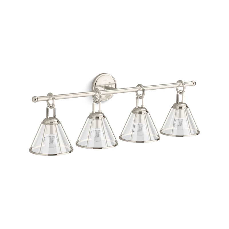 KOHLER K-27744-SC04-SNL Terret Four-Light Sconce In Polished Nickel