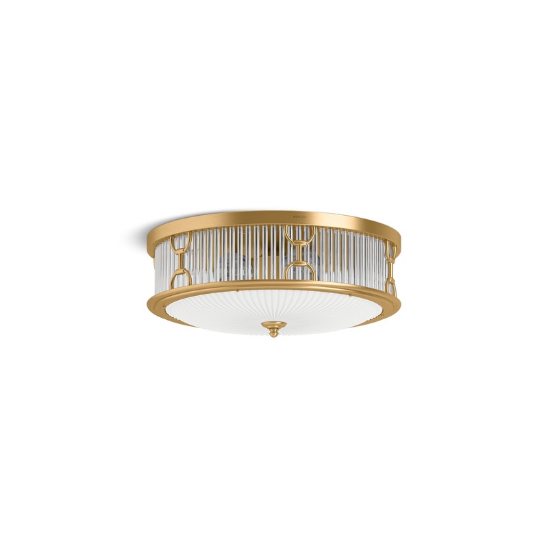 KOHLER K-27750-FM03-2GL Terret 15" Flush-Mount In Brushed Moderne Brass