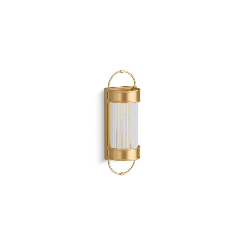 KOHLER K-27751-SC01-2GL Terret One-Light Bath Bar In Brushed Moderne Brass
