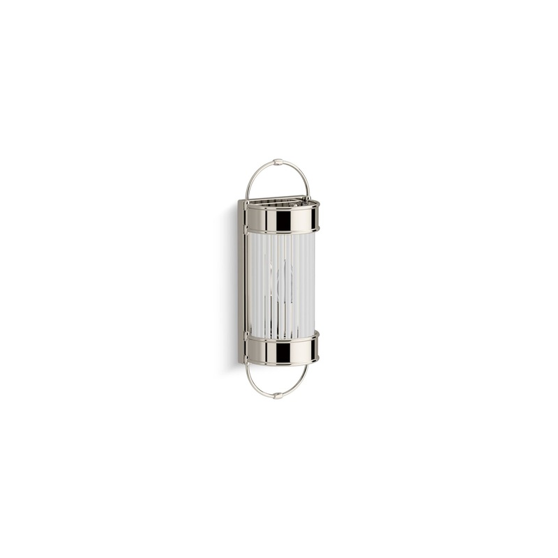 KOHLER K-27751-SC01-SNL Terret One-Light Bath Bar In Polished Nickel