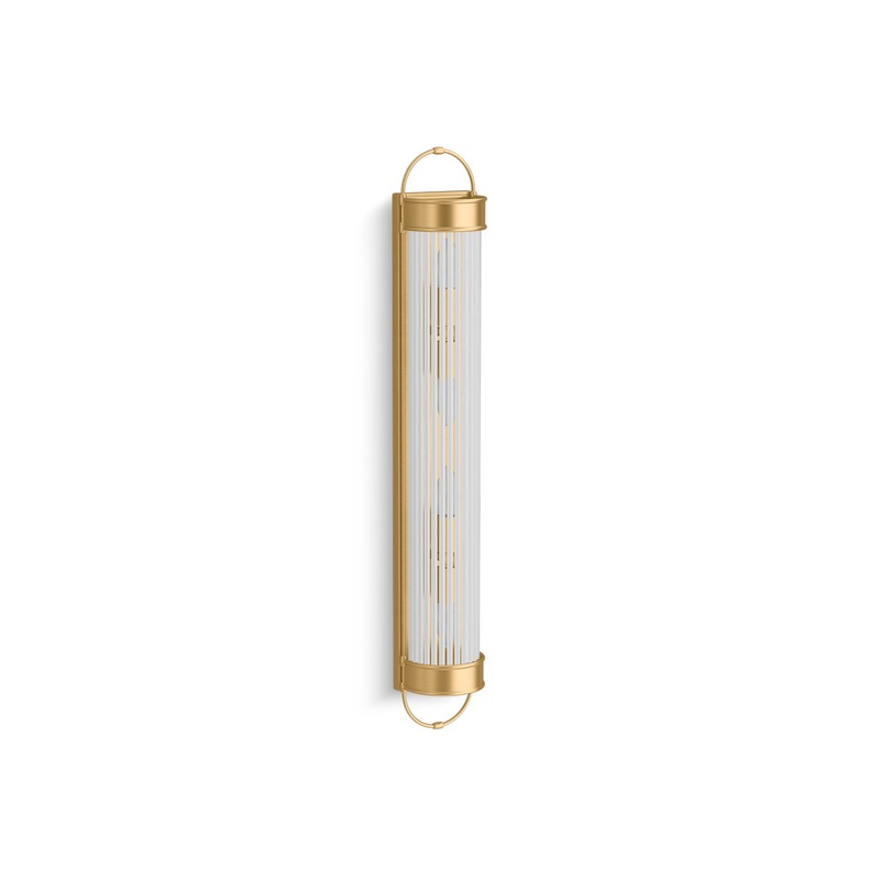 KOHLER K-27753-SC04-2GL Terret Four-Light Bath Bar In Brushed Moderne Brass