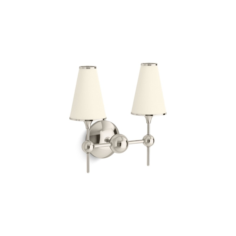 KOHLER K-27860-SC02-SNL Parohn Two-Light Sconce In Polished Nickel