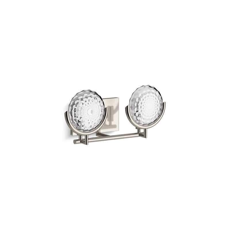 KOHLER K-29376-SC02B-SNL Arendela Two-Light Sconce In Polished Nickel