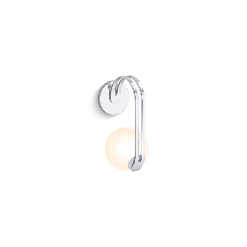 KOHLER K-32376-SC01-CPL Kraga One-Light Sconce In Polished Chrome