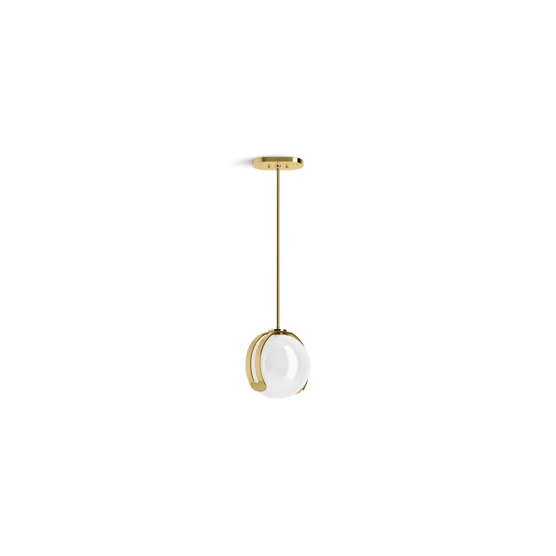 KOHLER K-32379-PE01-2PL Kraga 10" Pendant In Polished Brass