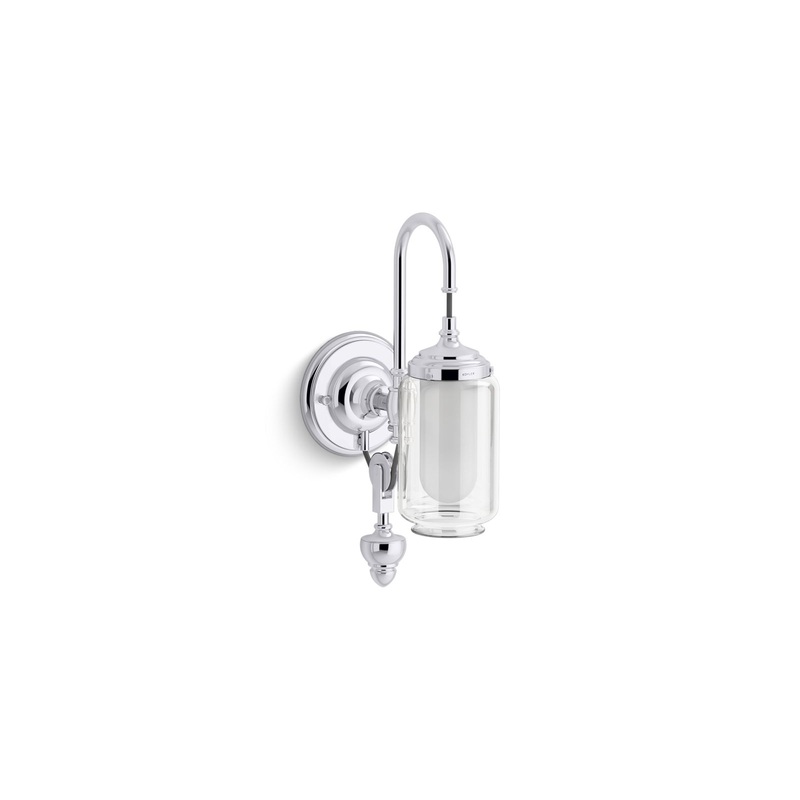 KOHLER K-72581-CPL Artifacts One-Light Adjustable Sconce In Polished Chrome
