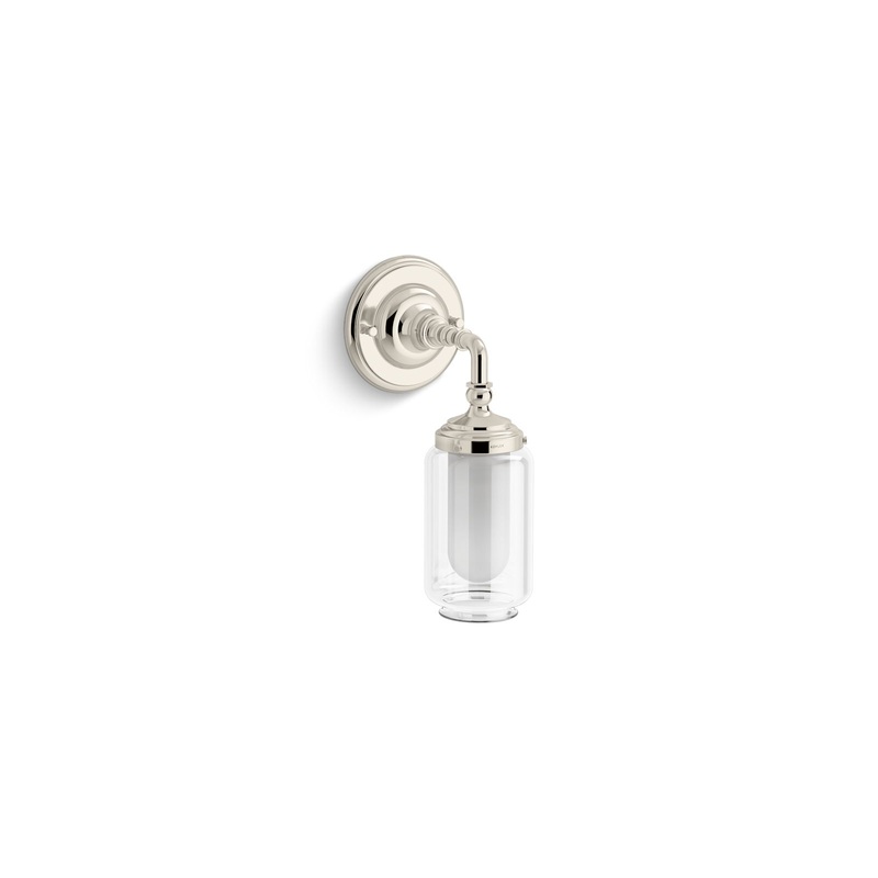 KOHLER K-72584-SNL Artifacts One-Light Sconce In Polished Nickel
